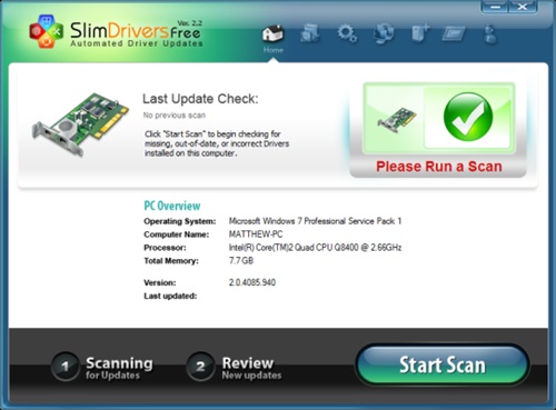 Ücretsiz Otomatik Sürücü Süncelleme Programı İndir – SlimDrivers Free İndir Yükle Download Bedava