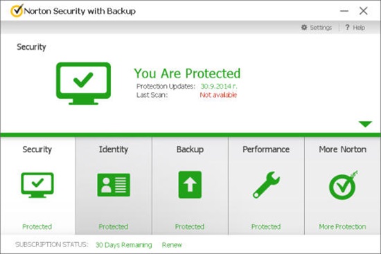 Norton Security with Backup
