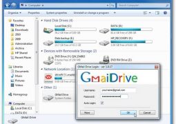 Gmail Depolama Programı – GMail Drive İndir
