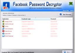 Facebook Şifre Bulma Programı – Facebook Password Decryptor İndir