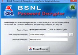 Ücretsiz Modem Şifresi Öğrenme Programı – BSNL Password Decryptor İndir