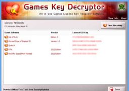 Oyun Lisans Anahtarı Bulma Programı – Games Key Decryptor İndir